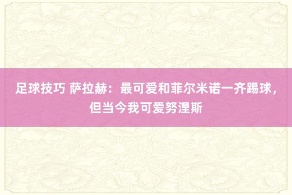 足球技巧 萨拉赫：最可爱和菲尔米诺一齐踢球，但当今我可爱努涅斯