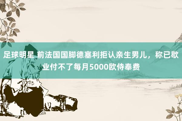 足球明星 前法国国脚德塞利拒认亲生男儿，称已歇业付不了每月5000欧侍奉费