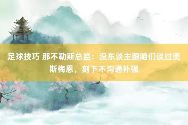 足球技巧 那不勒斯总监：没东谈主跟咱们谈过奥斯梅恩，刻下不沟通补强